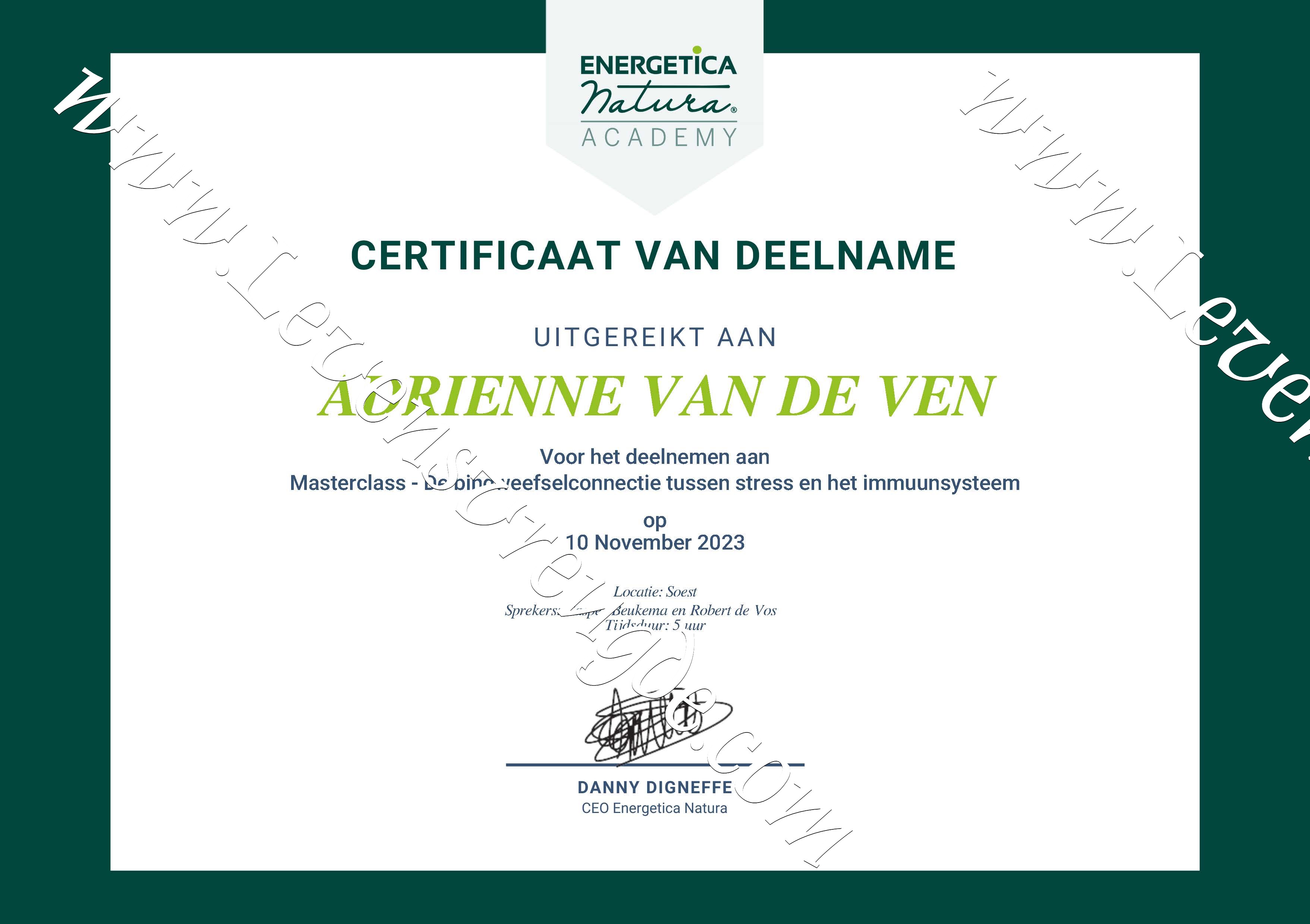 Masterclass - De bindweefselconnectie tussen stress en het immuunsysteem